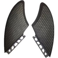 Fiberglass Twin Fish Surf Fins, Keel Surfboard Fin Surfing Accessory