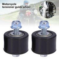 2Pcs 8mm Motorcycle Chain Roller For YFM350 YFM 350 Upper Lower Swingarm Motorcycle Parts Rubber Chain Roller