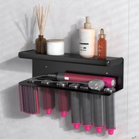 Wall mounted curling iron storage rack, hair salon curling iron and hair dryer storage rack, large capacity storage rack