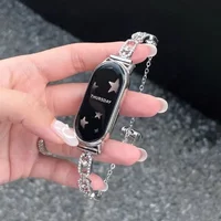 Hollow diamond strap suitable for Xiaomi Band 8 Pro/9Pro,8/8NFC/9/9NFC/10/10NFC,For Mi band 3/4/5/6/7, For Redmi Watch4/Watch5