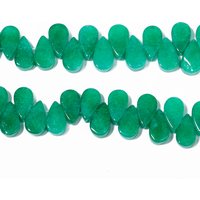 9x5.5mm Water Drop Shape Natural Green Jade Beads For DIY Jewelry Making Crafts Necklace Bracelet Charms Pendant Accessories