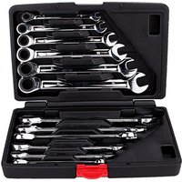UK Flexible Combination Spanners Fixed Spanners Ratchet Wrench Hand Tool Set Kit 8-19mm