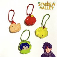 Indie Farm Game Acrylic Chick Keychain Cute Bag Charm Gamer Collector Fan Gift Birthday Christmas Decoration Props