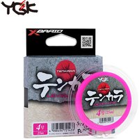 YGK TENKARA Level Line 25m Hi-viz Fluorocarbon Fishing Line Freshwater Stream Main Line Pink