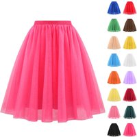 Tutu Skirt For Women 50s Skirt Retro Party Tulle Ballet Rockabilly Petticoat Underskirt Dance Dress Cosplay Mesh Skirt