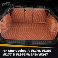 For Mercedes Benz A Class W176 W169 W177 B Class W245 W246 W247 Auto Full Coverage Trunk Mat Car Cargo Liner Accessories