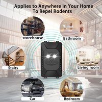 1pc Ultrasonic Rodent Repellent for Car Engine, Battery Powered, with Flashing Light, Keep Rats Away From Garage Kitchen Etc
