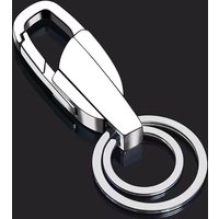 Men's Car Special Zinc Alloy Key Chain Anti-lost Metal Spring Keys Pendant Waist Belt Clip Hook Strong Carabiner Buckle Keyring