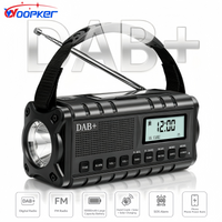 Woopker DAB+ Digital Radio XSY-340 10000mAh Solar Charging FM/AM/WB Support SOS Alarm Clock 3.5mm Headphone Jack Portable Radio