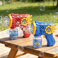 Bubble Gun Toys for Kids, Electric Bubbles Machine Handheld Automatic Playing Outdoor Summer Gifts not include bubble liquid