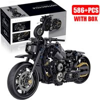 1:8 Motorbike Model Building Blocks Technical Motorcycle Road Racer Bricks Assembly Toys For Children Birthday Gifts