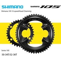 SHIMANO 105 FC R7100 Di2 Series Chainring 12 Speed 52T 36T For Road Bicycle 1 Pcs With No Box