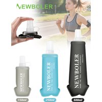 AliExpress NEWBOLER 150/250/500ml TPU Folding Soft Flask Sport Water Bottle Drink Portable Water Bottle Running Hiking Bicycle Fitness Water Bag