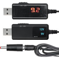 USB Boost Converter DC 5V to 9V 12V Voltage Converter 1A Step-up Volt Transformer Power Regulator Line with LED Display