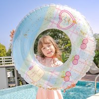 2026 New Sequins Love Cherry Star Swimming Ring For Adults Thickened Inflatable Armpit Float Cute Girls Beach Party Toy