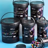 Soft Headed Acrylic Marker Pen Multiple Colors Non-toxic Watercolor Pen Watercolor Ink Acrylic Paint Painting Pen Student Art
