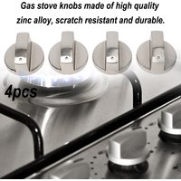 4pcs Gas Stove Knobs Cooker Oven Hob Control Knobs Switch 6mm Kitchen Cooker Gas Stove Cooktop Control Gas Stove Accessories