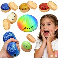Mystery Dumpling Toy Squishy Glitter Dumpling Pressure Ball Slow Rebound Soft Pinch Decompression Office Home Squeeze Toy XMAS