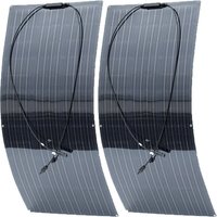 BOGUANG Solar Panels Panneau solaire semi-flexible pour balcon, photovoltaïque, long, 1500W, 600W, 450W, 300W, 150W, 12 volts, IP67, Grade A, l'horloge, Nouveau |ETFE Solar Panels