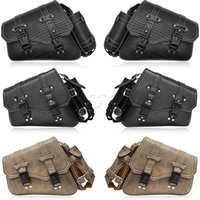 Motorcycle Swing Arm Bags Swingarm Bag Waterproof Saddlebag for Softail Standard Dyna Low Rider Sport Glide Left Side Solo Bags