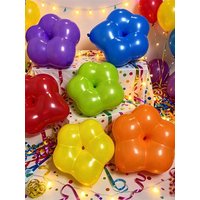 Latex Plum Blossom Balloons Decoration Petal Alien Balloon Flower Wedding Proposal Birthday Party Decoration Colorful Balloons