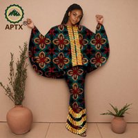 Women's Arab Islamic Embroidered Abaya Long Robe Dress with Muslim Batwing Sleeves Round-necked hooded cloak jacket Lady 2524011