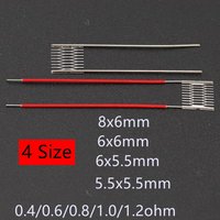 100-10pcs Small Size DIY Mesh 0.4/0.6/0.8/1.0/1.1/1.2ohm Carving Metal Etching Sheets Grill Heating Element Resistance Repairs