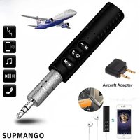 Car Bluetooth 5.0 Receiver 3.5mm 3.5 AUX Jack Stereo Music Audio Car Kit Transmitter Speaker Amplifier Wireless Adapter with Mic