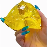 Hot Squishy Honey Cheese Square Fidgets Toys Super Soft Mochi Cheese Squeeze Toy Funny Anti-stress Sensory Toy Gifts