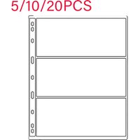 3-panel Loose-leaf Album Protectors New Banknote and Banknote Album Pages Collector's Sleeve Stamp Albums Suitable for Stamps