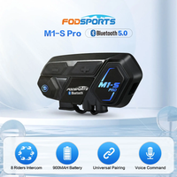 Fod sports M1-S pro motorrad intercom helm bluetooth headset moto bt inter phone 8 fahrer 2000m