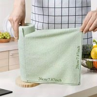 Wet & Dry Use Double-Sided Microfiber Dishcloth 20pcs/Roll, Durable Oil Stain Remover Cloth for Kitchen Utensils and Surfaces