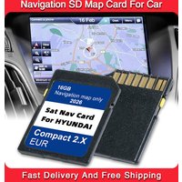 for Hyundai H1 i20 Santa Fe Grand Santa Fe Tucson Sat Nav SD Card Europe UK Maps 2026 Version Data Update Navigation GEN2