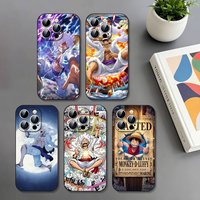 One Piece Monki D Luffy Slim Black Shockproof Phone Case For IPhone 17 16 15 14 13 12 11 X XR XS Max Pro Max Plus Mini