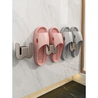 No Drilling Shoe Rack Hooks Wall Mounted Space Saving Hangers for Bathroom Shoes Storage Organizer
