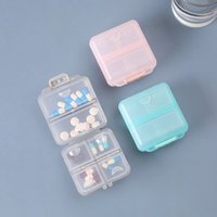 New Hot Mini 6 Grids Portable Pill Cases Box Travel Organizer Storage Small Container for Vitamin Fish Oils Medicine Supplements