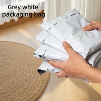 10pcs Grey White Express Packaging Bag Self Sealing Express Packaging Bag Clothing Packaging Bag Jewelry Packaging Bag