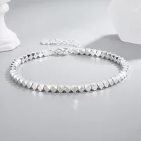 925 Sterling Silver Shiny Irregular Ball Women's Hand Bracelets Luxury Designer Jewelry Accessories Free Shipping Offers