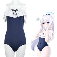 Blue Archive Tsukiyuki Miyako Cosplay Swimsuit Full Set Anime Two Piece Bikini Cos Costume Summer Beach Outfit Halloween Dress