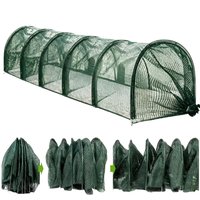 Outdoor metal chicken coop Chicken Tunnel Foldable Long Quick Installation Flexible Yard Outside Chicken Tunnels