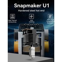 For Snapmaker U1 Hotend Kit High Quality Hardened Stell Hot End Kit For Snapmaker U1 0.2/0.4/0.6mm 3D Printer Replacement Parts
