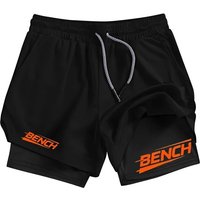 Fashion Sports Shorts Double Layer for Men's Quick Dry Comfortable Basketball Muscle Fitness 2-in-1 Moisture Absorbing Elastic