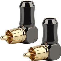 RCA Connector Audio Plug Male L Type 90 Degree Right Angle Elbow Speaker Terminal Conector For Soldering Video Cable