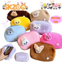 New SKZOO Stray Kids Quokka Foxi.ny Jiniret Bbokari Cartoon Cute Cosmetic Bag Business Travel Convenient Toiletries Storage Bag