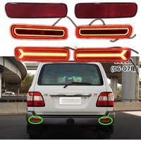 For Lexus LX470 For Toyota Land Cruiser 100 LC100 1998-2007 Car Rear Bumper Reflector Brake Lamp Marker Light