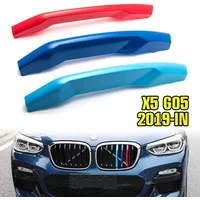 3pcs ABS Car Grille Sticker Strip Cover Trim Clip For BMW X1 E84 F48 X2 F39 X3 E83 F25 G01 X4 X5 E53 F70 F15 G05 X6 X7 Z4E85 E89