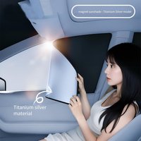 1-4Pcs Magnetic Car Side Window Sunshades UV Protection Anti-Glare for Front & Rear Windows Privacy Protection Car Curtains Part