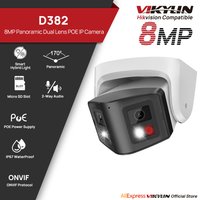 Vikylin 8MP Panoramic Dual Light IP Camera Two-way Talk CCTV POE Security Camera Onvif IP66 Metal Video Surveillance