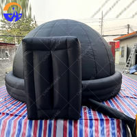 Customized Large Inflatable Black Dome Tent Model Outdoor Large Concert Wedding Party Event Tent