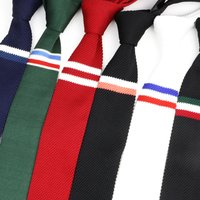 Knitted Campus Ties For Men Slim Fashion Neckties Plain Black Red Green Knit Tie Men Women Daily Casual Neck Knitted Cravatas